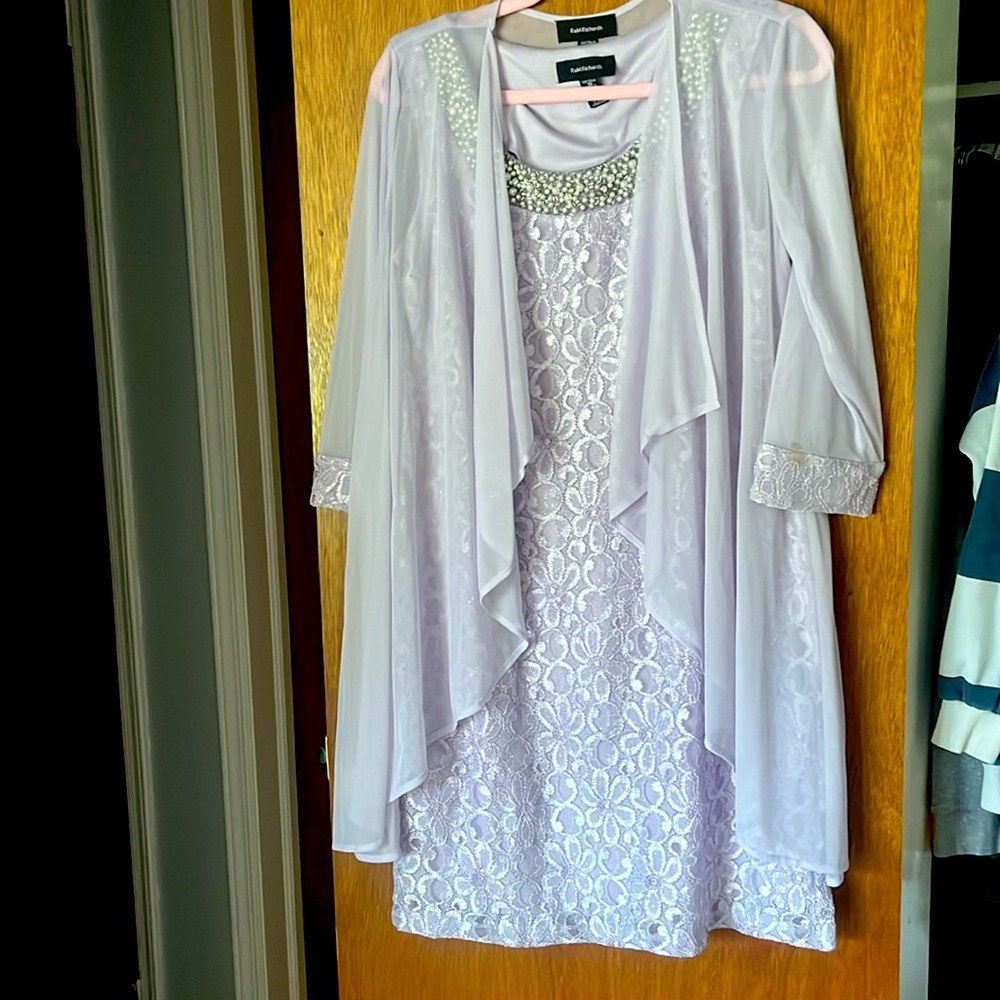 Lavender dress and shall
